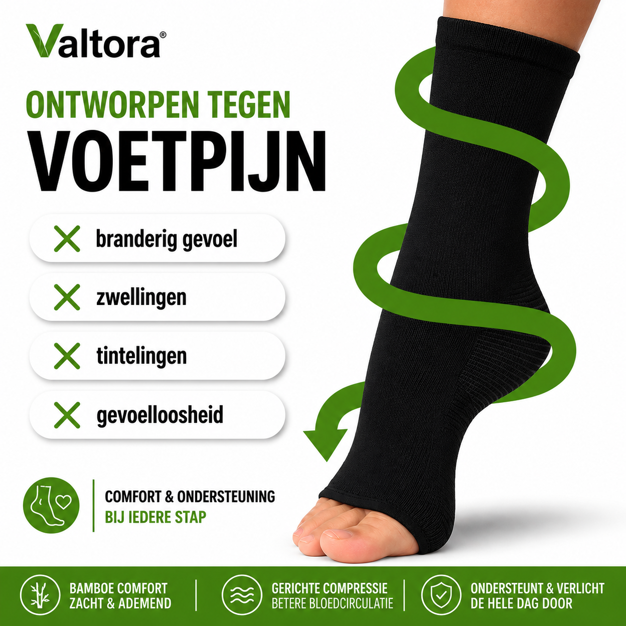ComfortStep | Compressie Voetsleeves