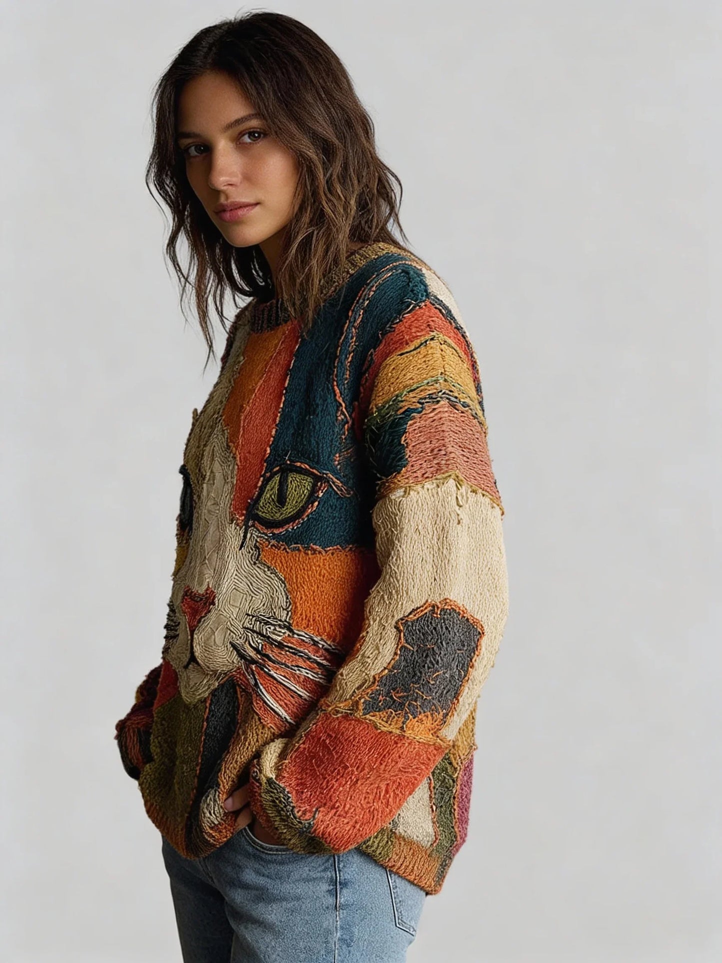 Marie Gebreide Kunsttrui