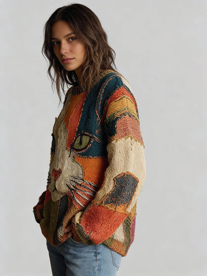 Marie Gebreide Kunsttrui